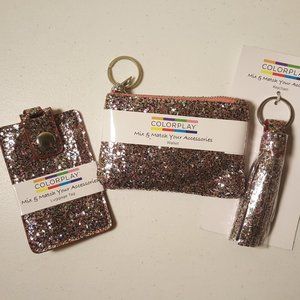 Luggage Tag, Key Chain Tassel, and Wallet